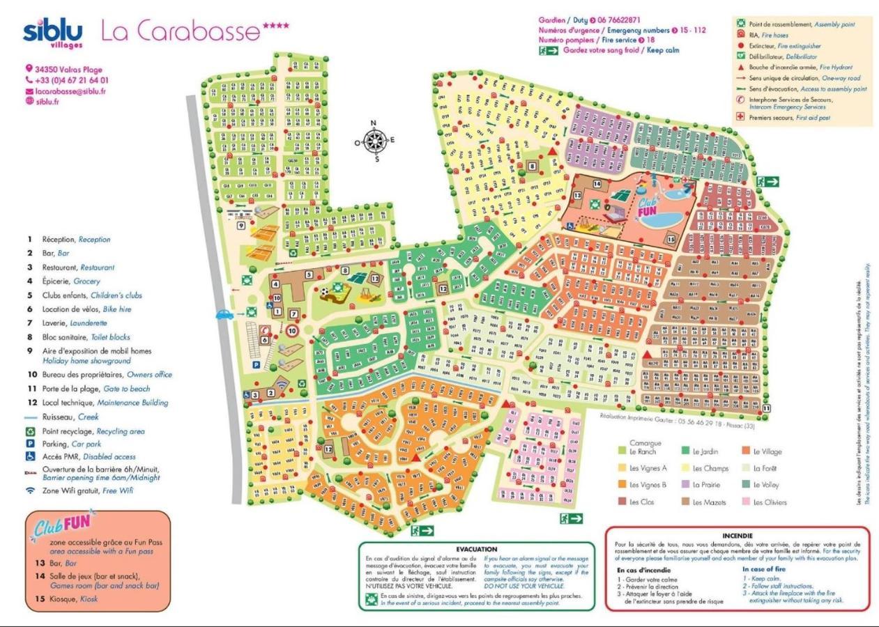 Mobilhome Vias Plage Dans Camping Extérieur photo