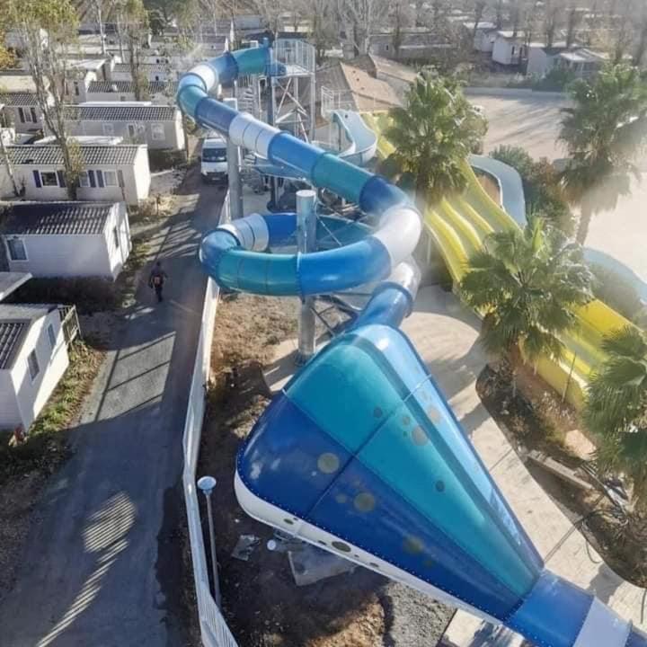 Mobilhome Vias Plage Dans Camping Extérieur photo