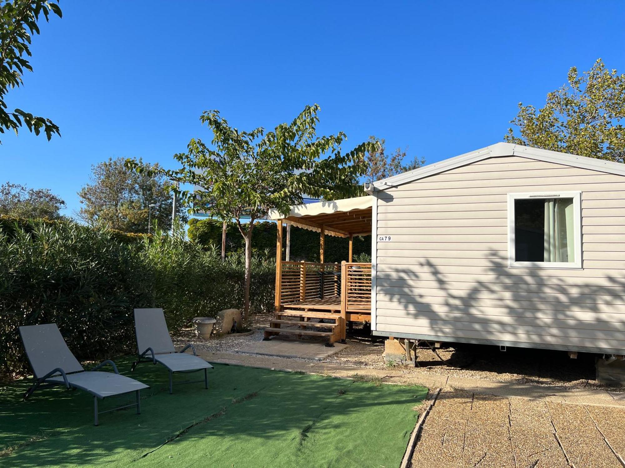 Mobilhome Vias Plage Dans Camping Extérieur photo